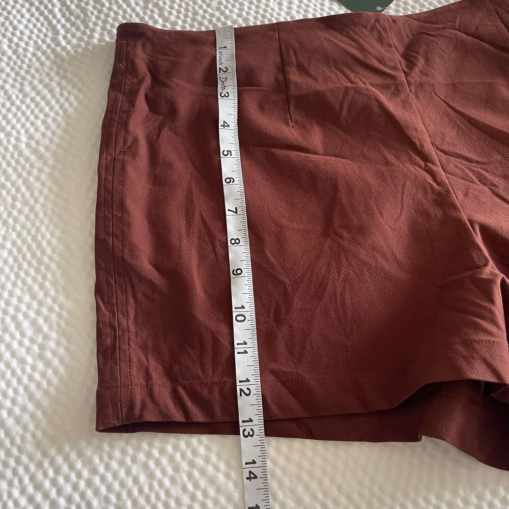 NWT Wild Fable Brown High Waisted Shorts XL Extra Large Tailored A-Line - Picture 7 of 8